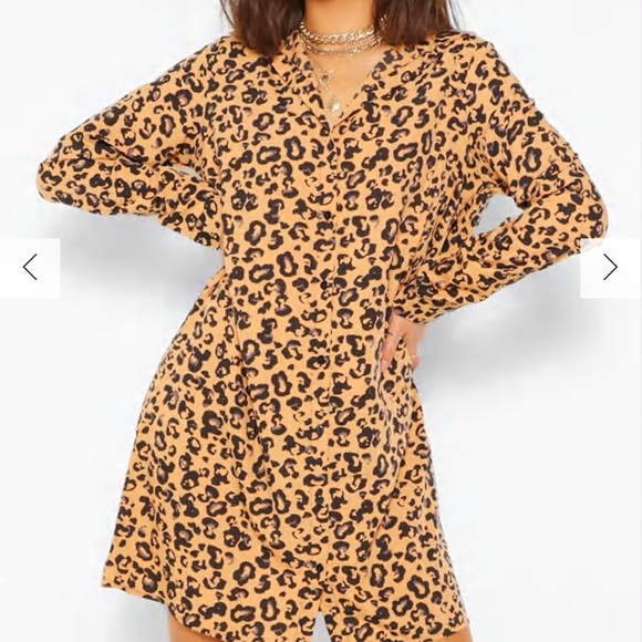 Leopard Print Dress - Picture 1 of 5